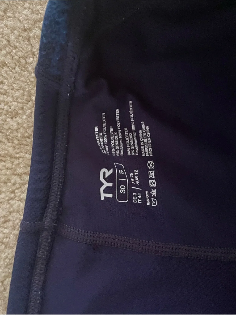 TYR streamlined swim